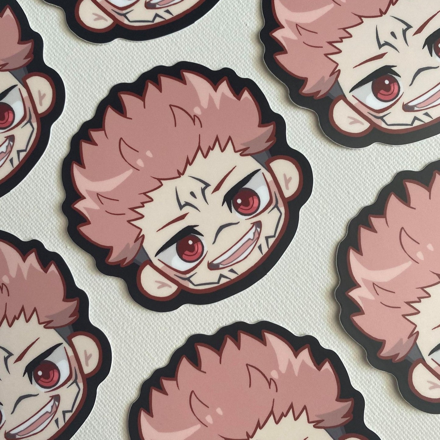 J J K 3" Head Stickers