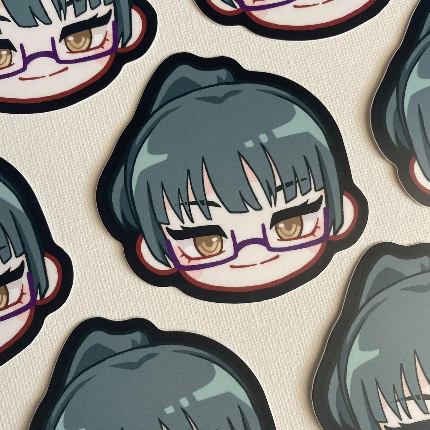 J J K 3" Head Stickers