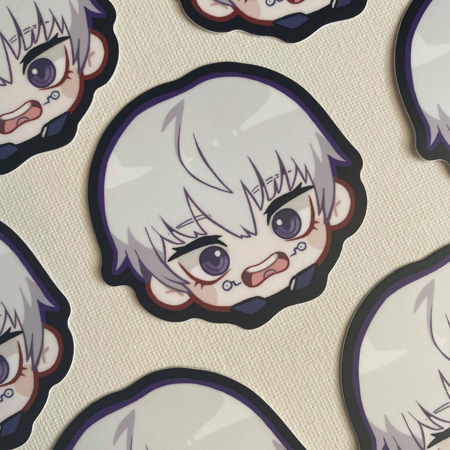 J J K 3" Head Stickers