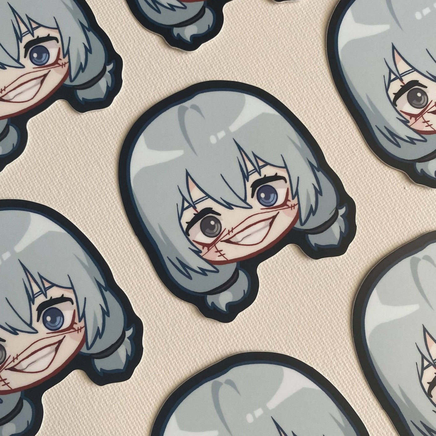 J J K 3" Head Stickers