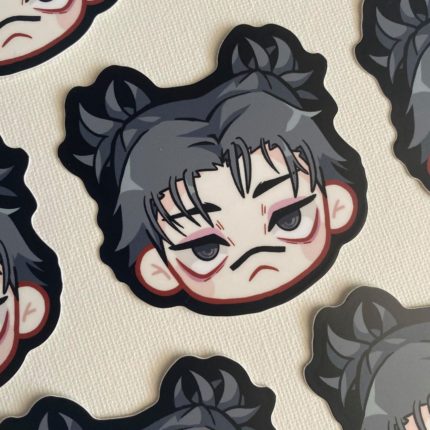 J J K 3" Head Stickers
