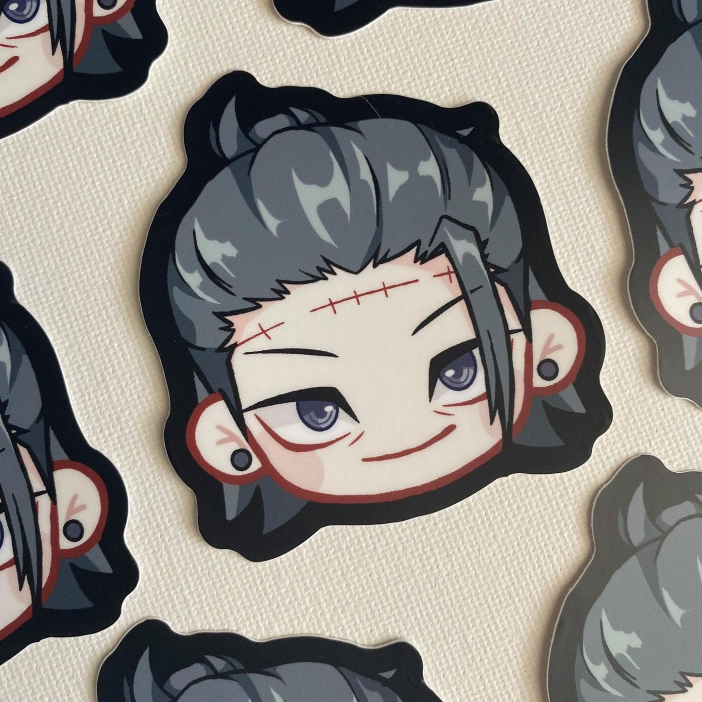 J J K 3" Head Stickers