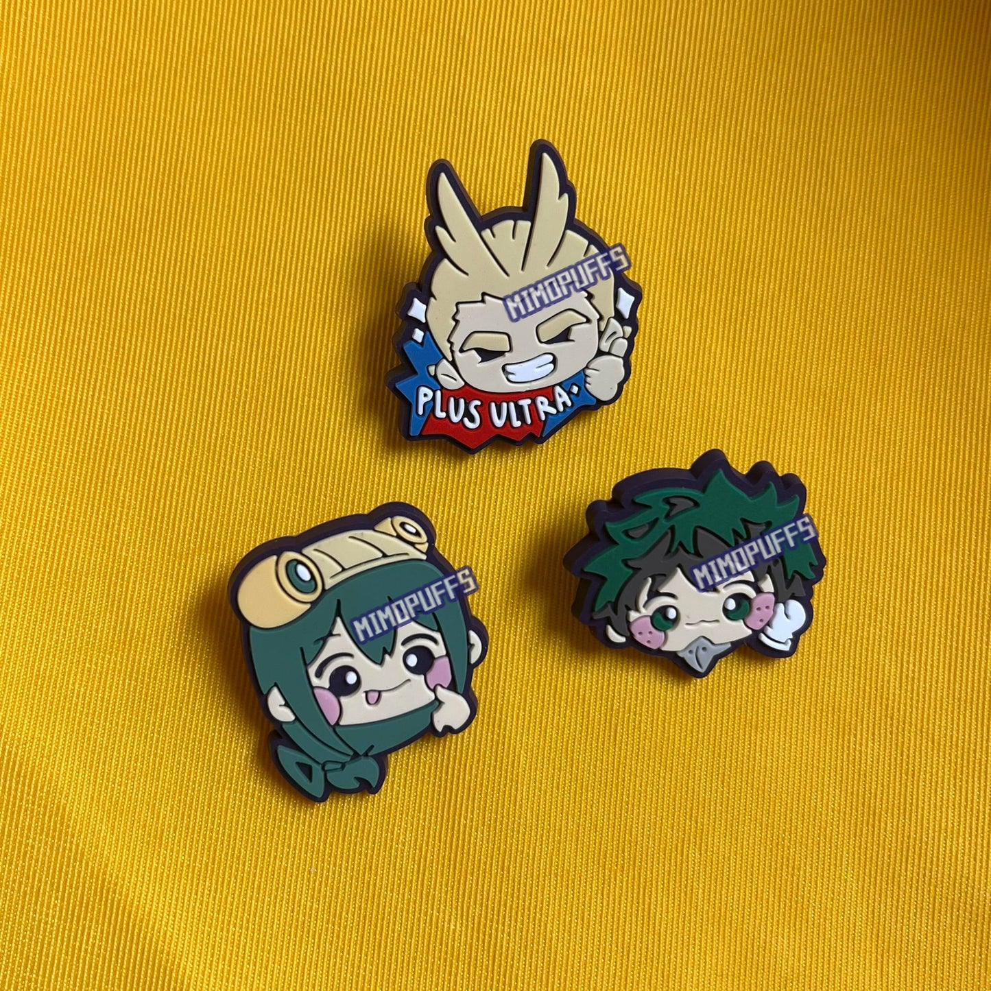 My Hero Rubber Pins