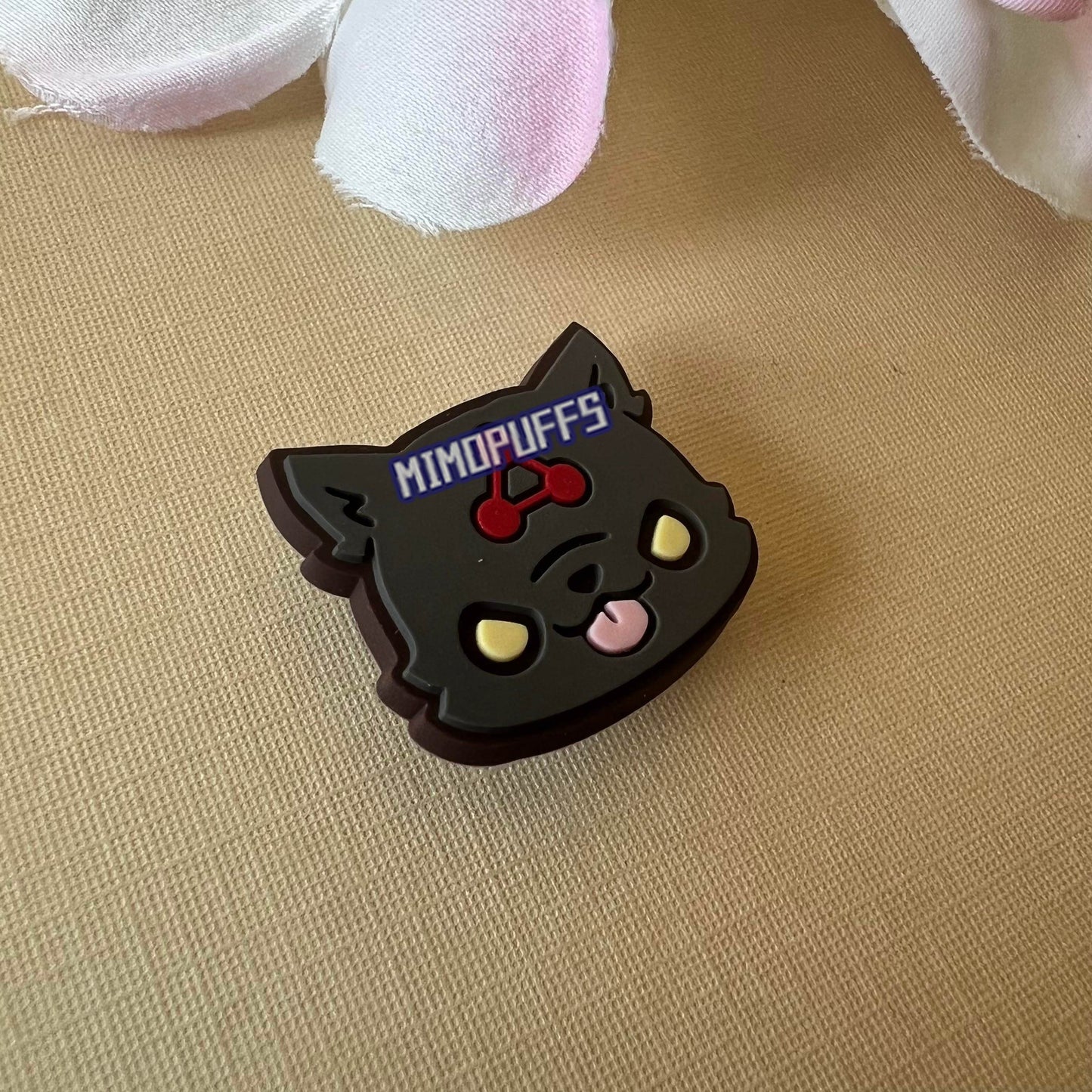 Black Doge Croc Charm