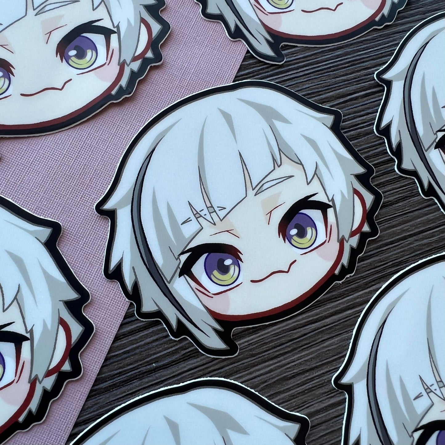 B S D 3" Head Stickers