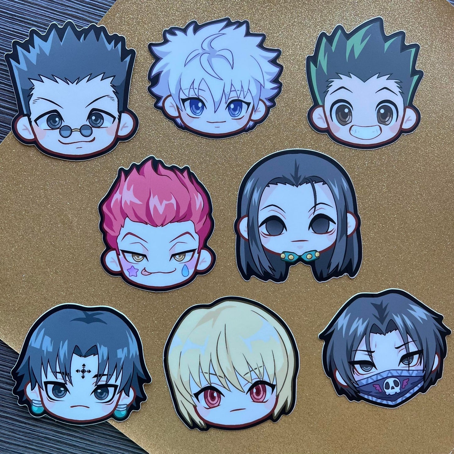 H x H 3" Head Stickers