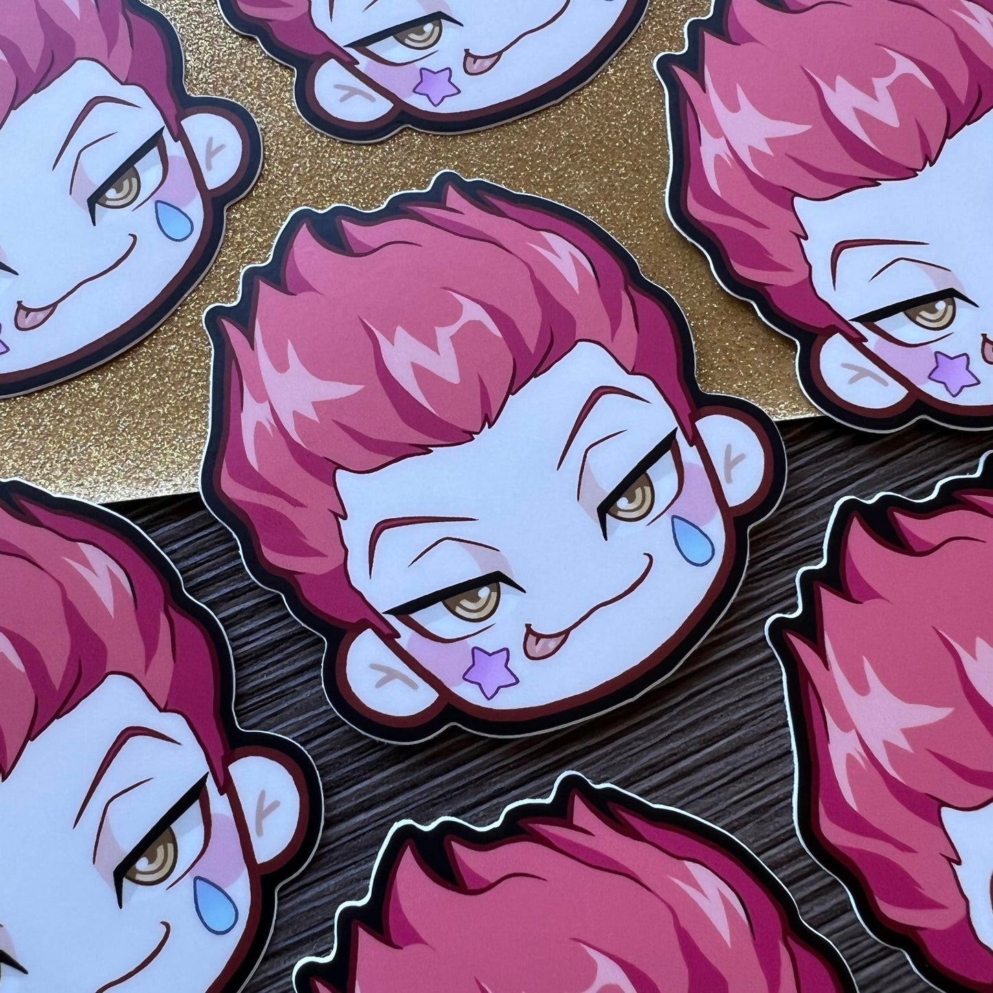 H x H 3" Head Stickers
