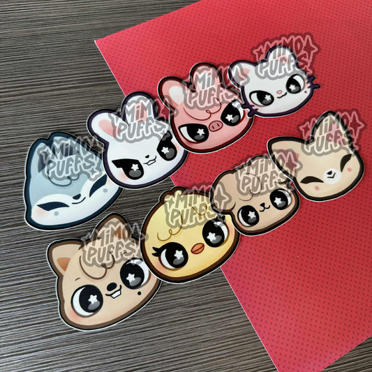 Sk Zoo 3" Head Stickers