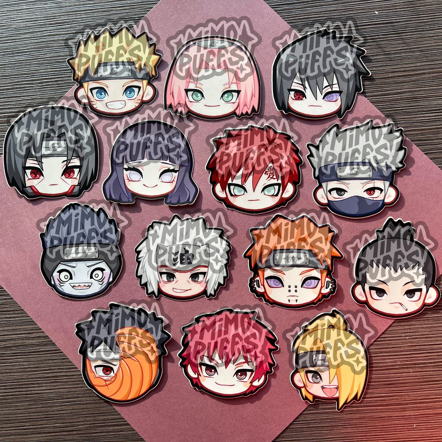 Ninja 3" Head Stickers