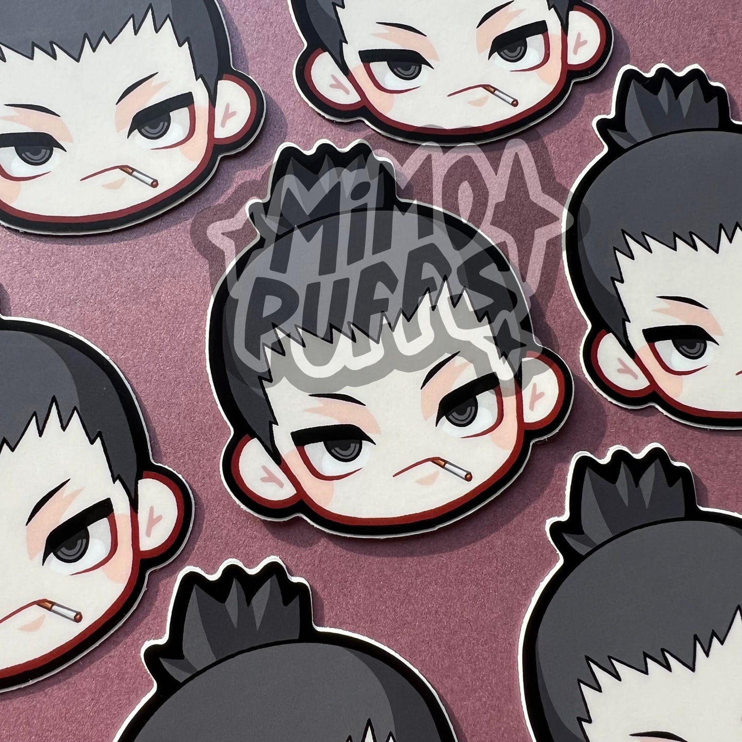 Ninja 3" Head Stickers