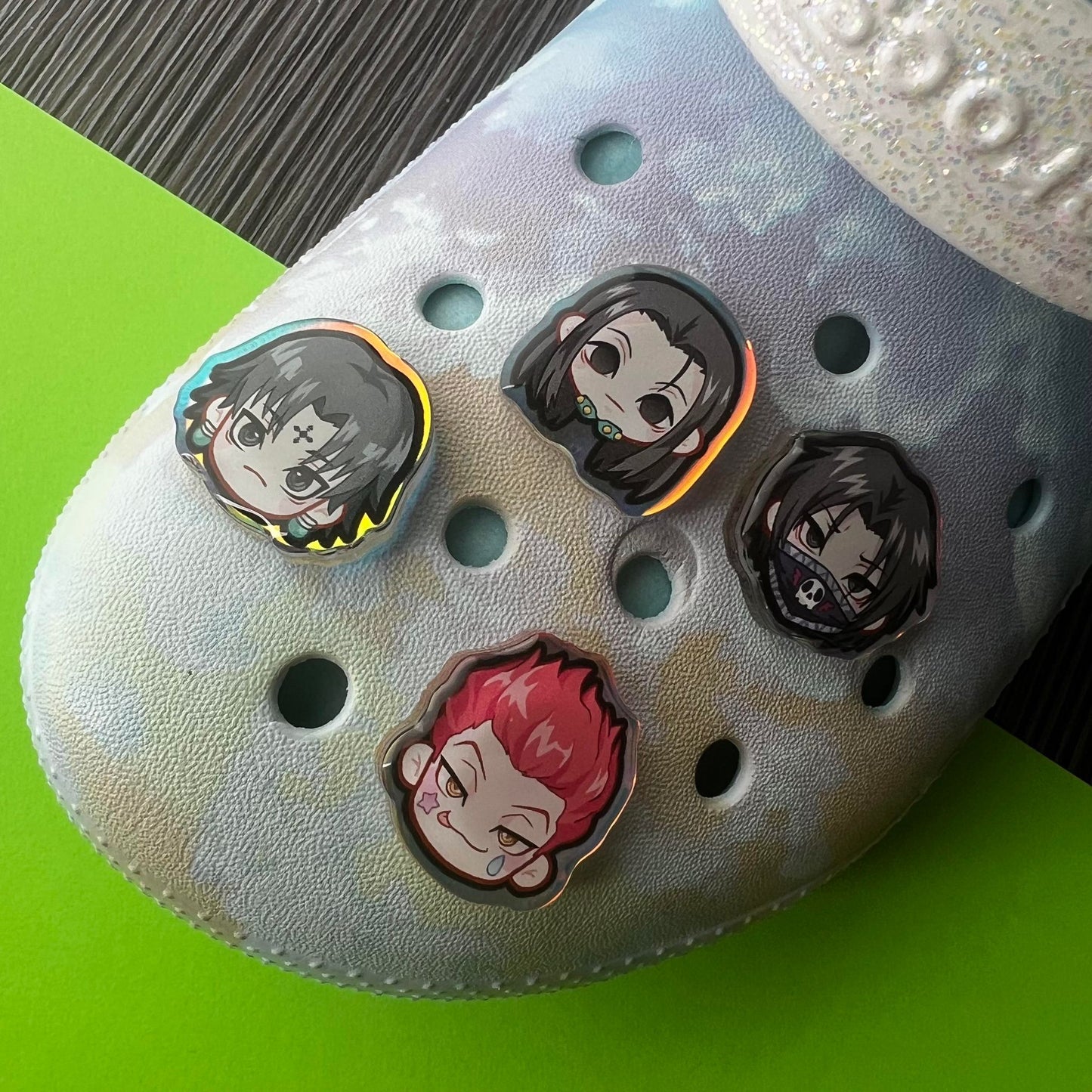 HxH Holographic Croc Charms