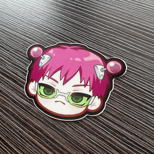 Saiki K Head Stickers