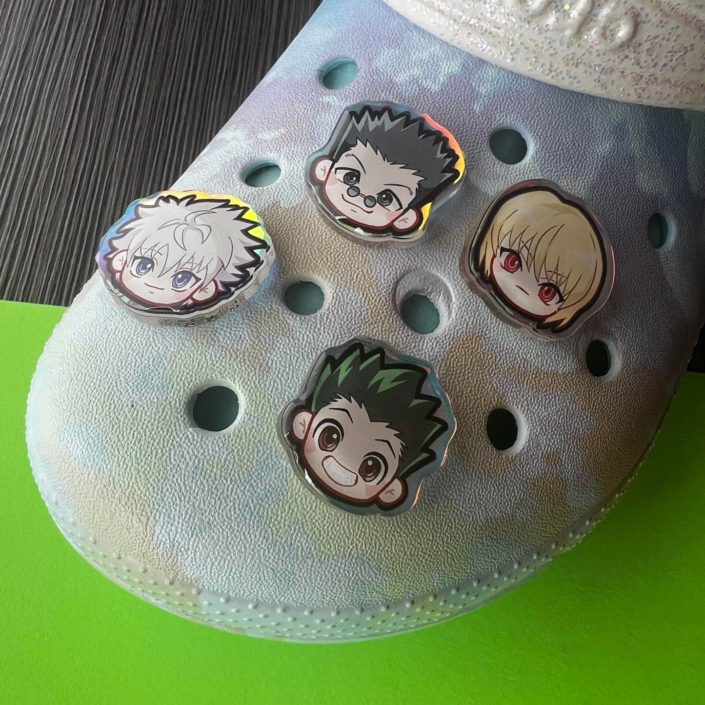 HxH Holographic Croc Charms