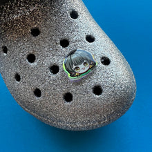 Load image into Gallery viewer, Blue Soccer Holographic Croc Charms
