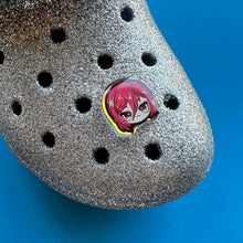 Load image into Gallery viewer, Blue Soccer Holographic Croc Charms
