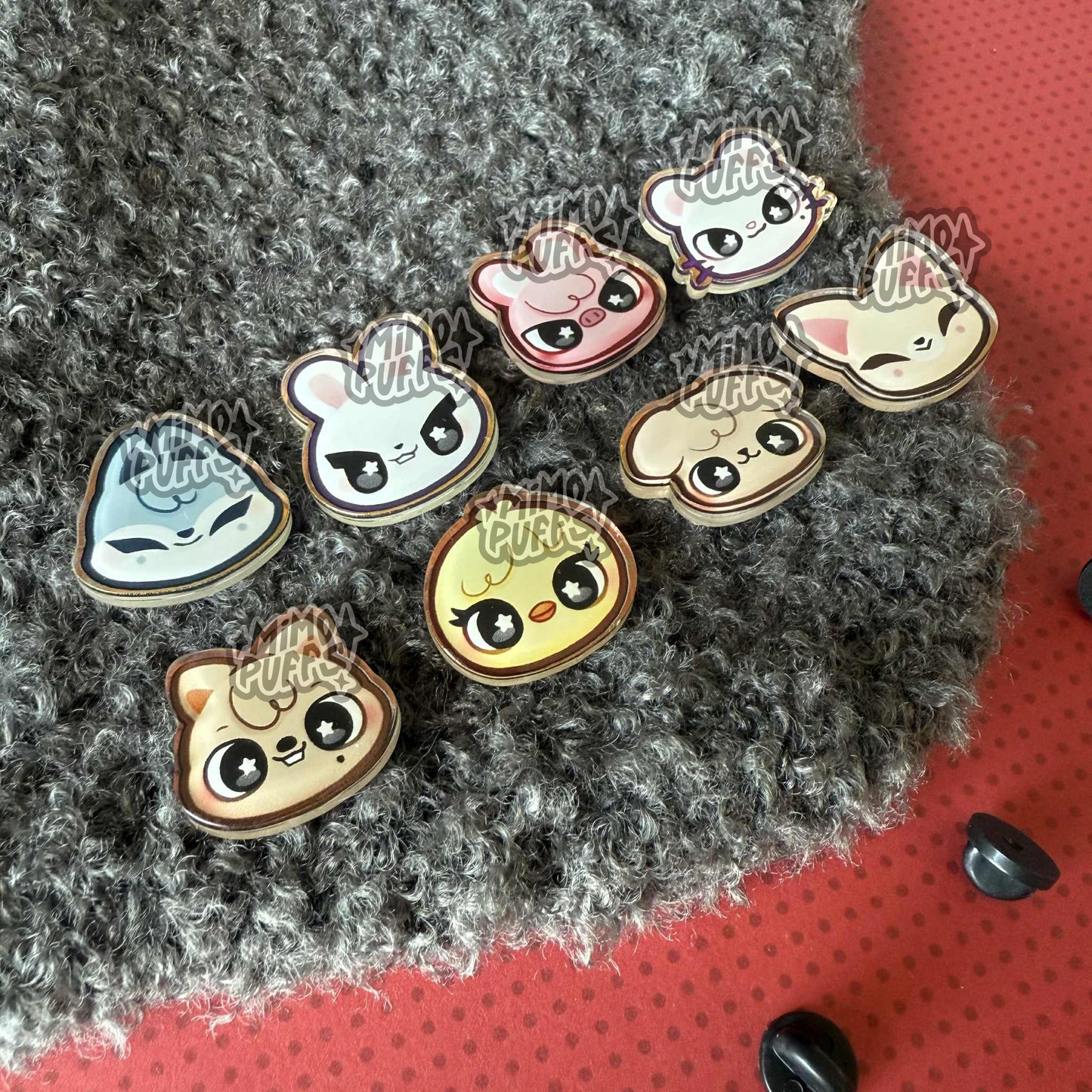 Sk Zoo Acrylic Pins