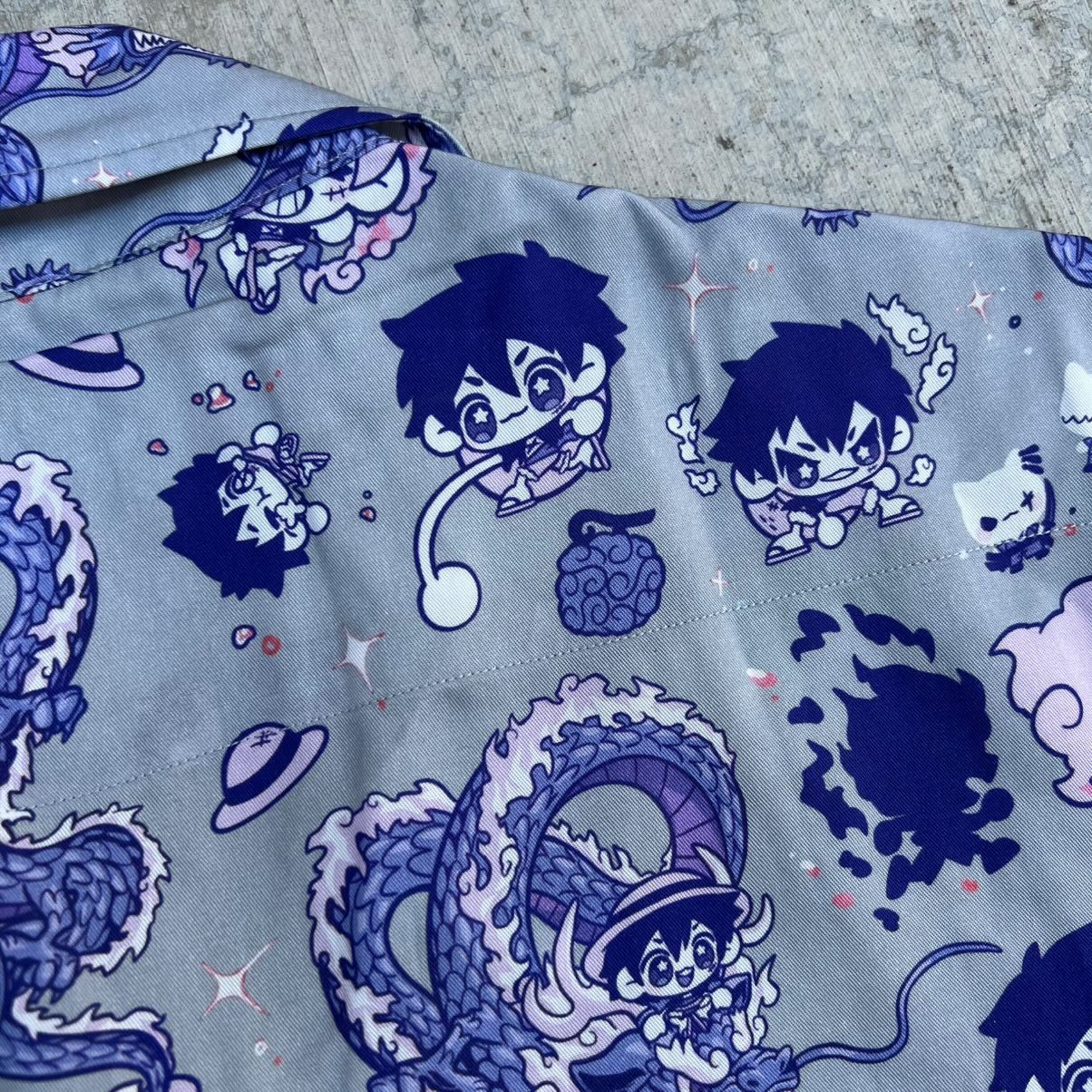 O P LTD ED Blue Cotton Candy Button Up Shirt [PRE-ORDER]