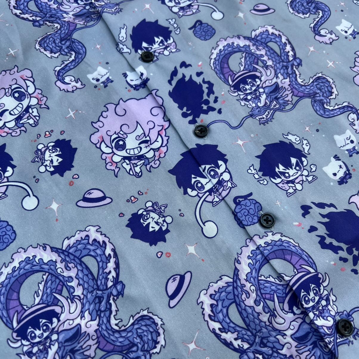 O P LTD ED Blue Cotton Candy Button Up Shirt [PRE-ORDER]