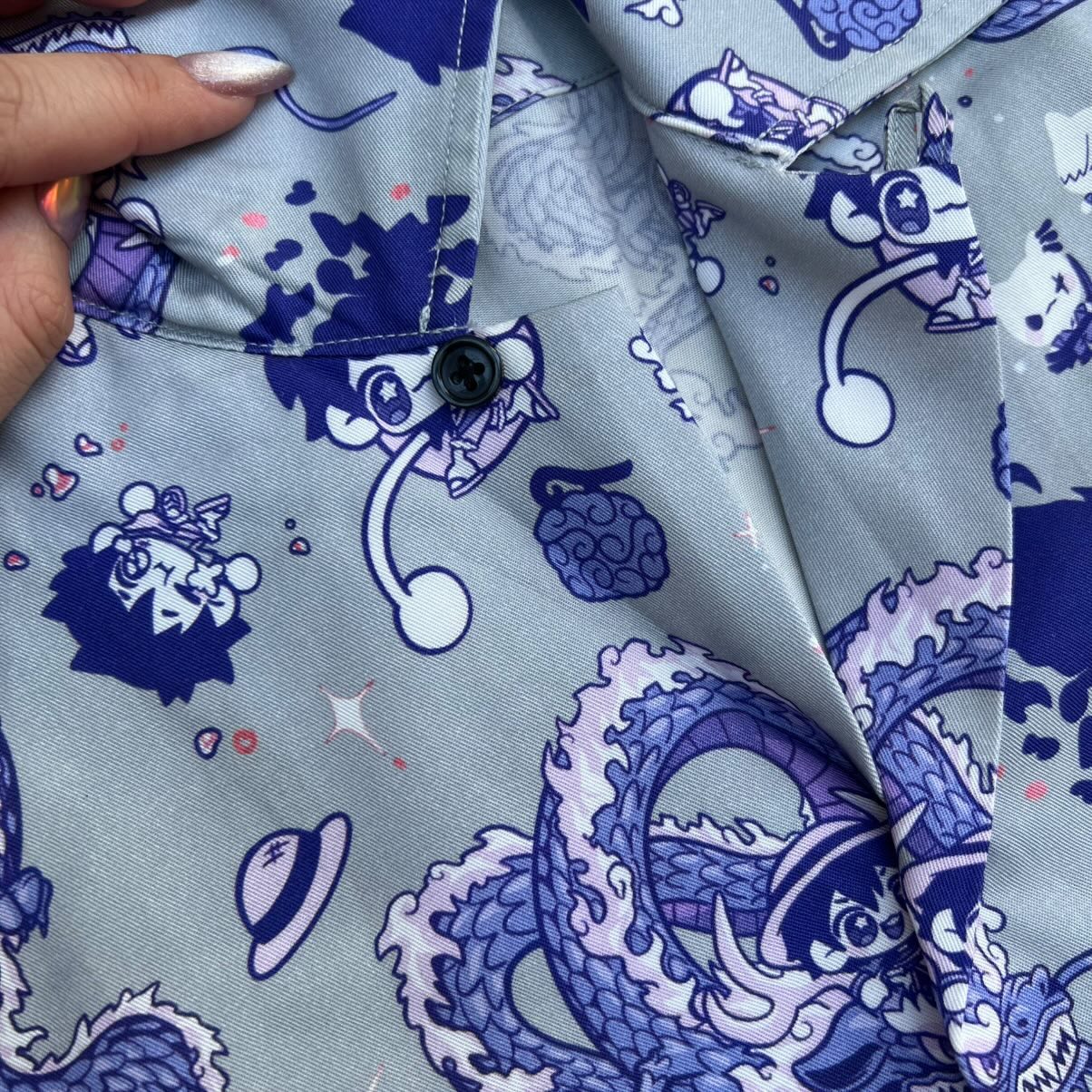 O P LTD ED Blue Cotton Candy Button Up Shirt [PRE-ORDER]