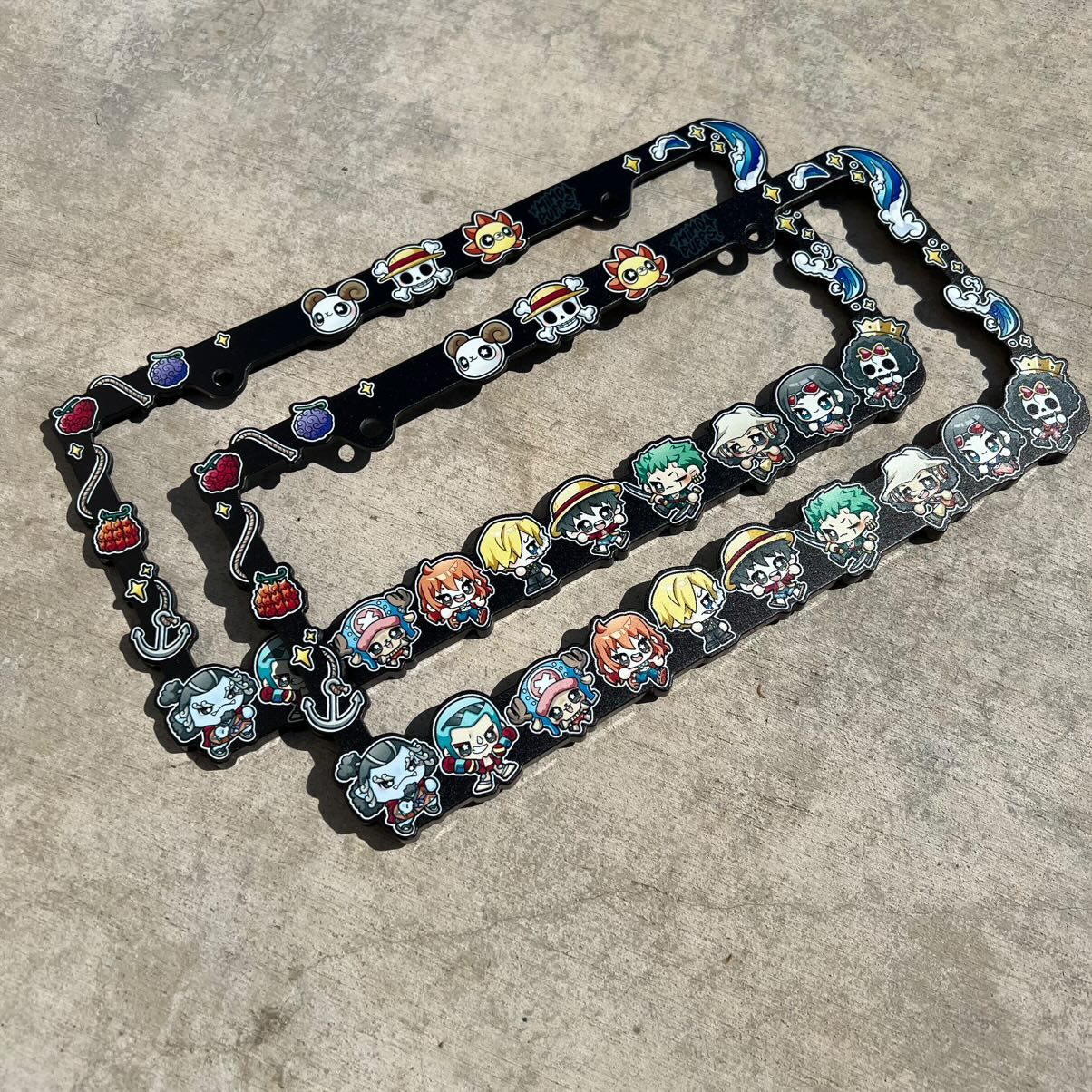 O P License Plate Frame