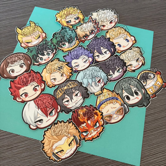 Hero 3" Head Stickers