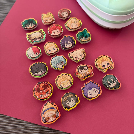 Hero Holographic Shoe Charms