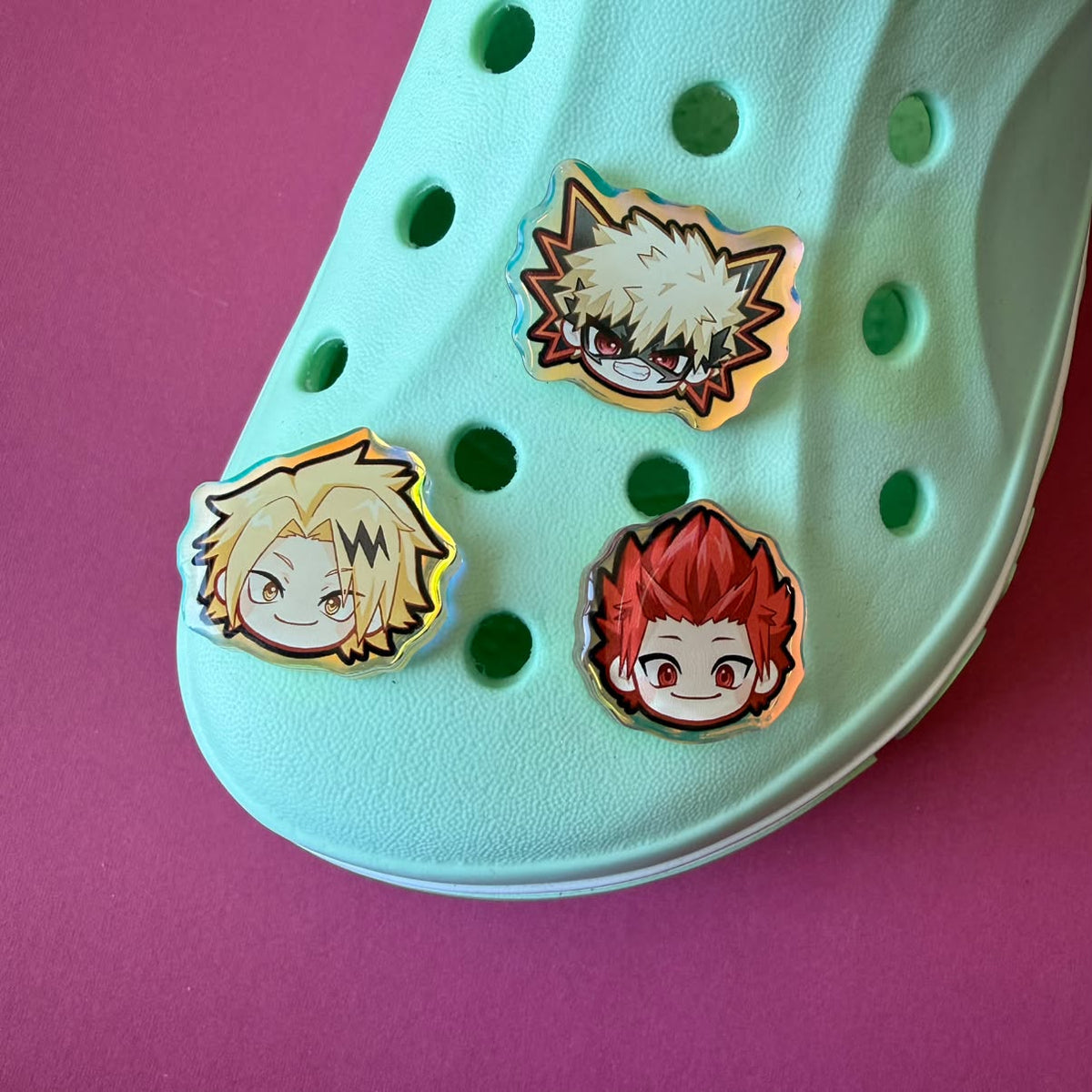 Hero Holographic Shoe Charms