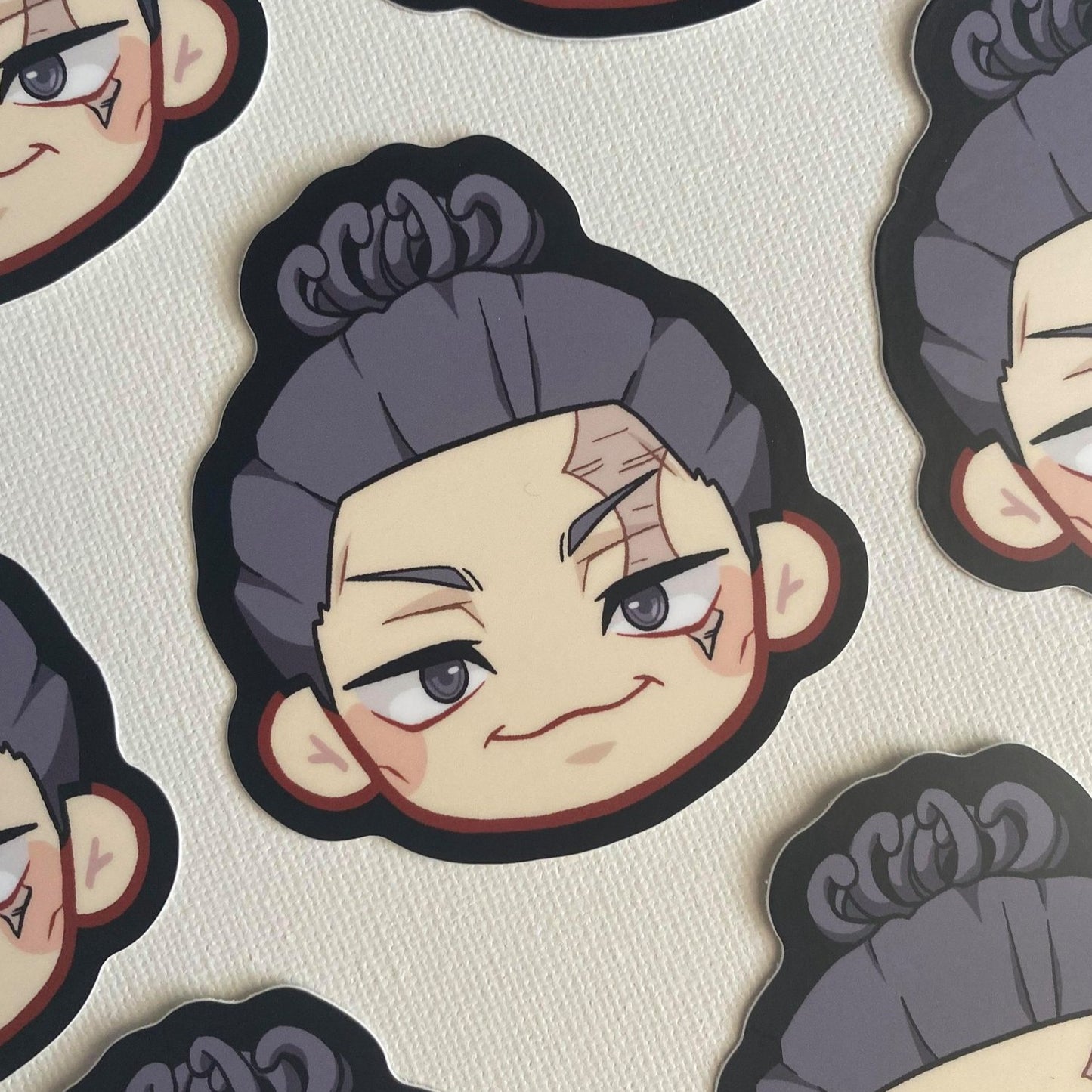 J J K 3" Head Stickers