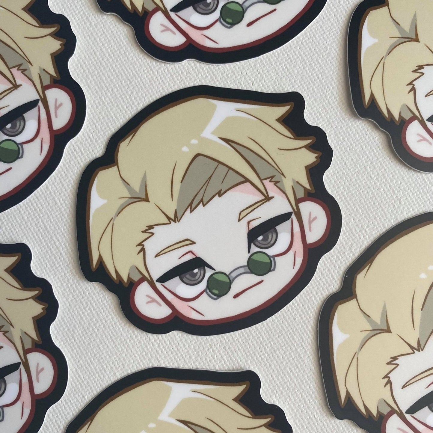 J J K 3" Head Stickers