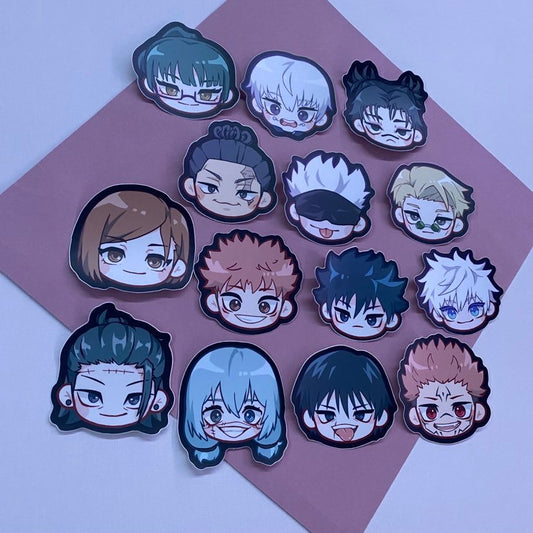 J J K 3" Head Stickers