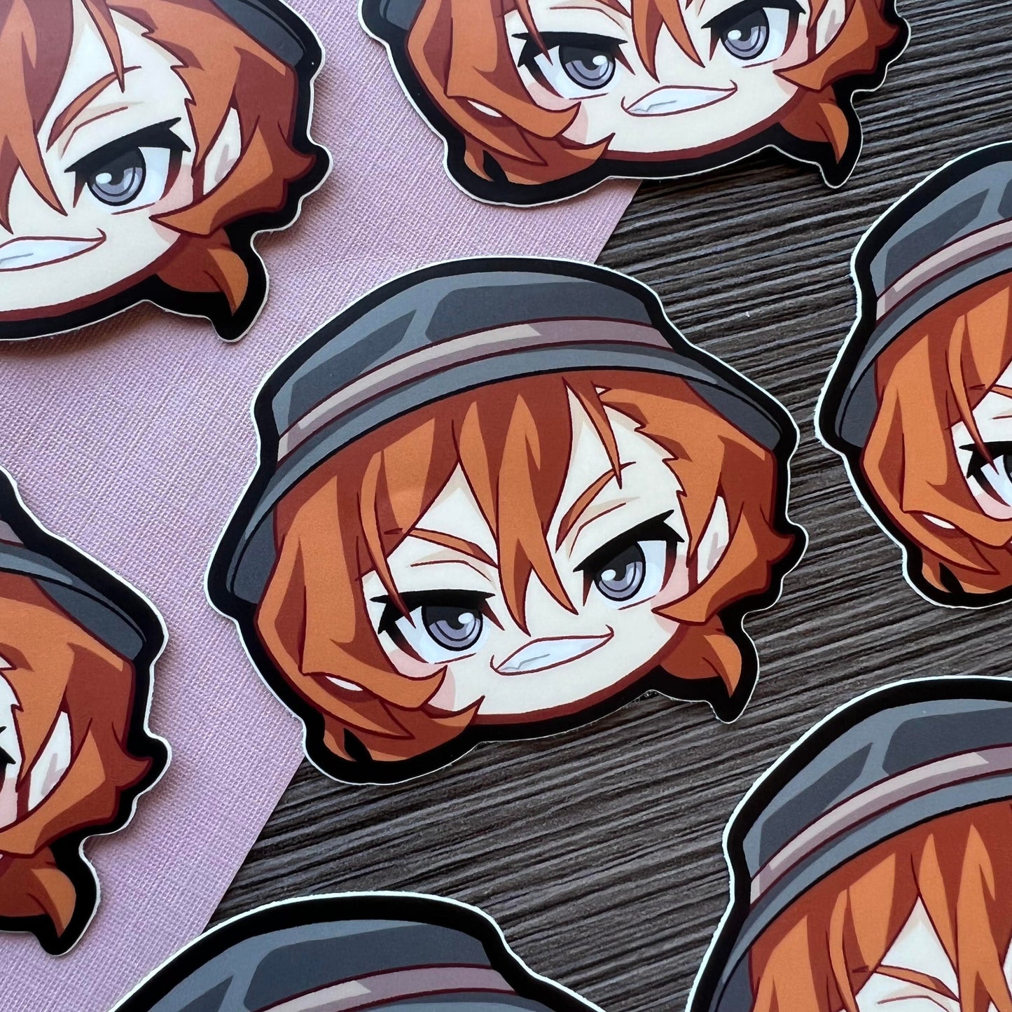 B S D 3" Head Stickers