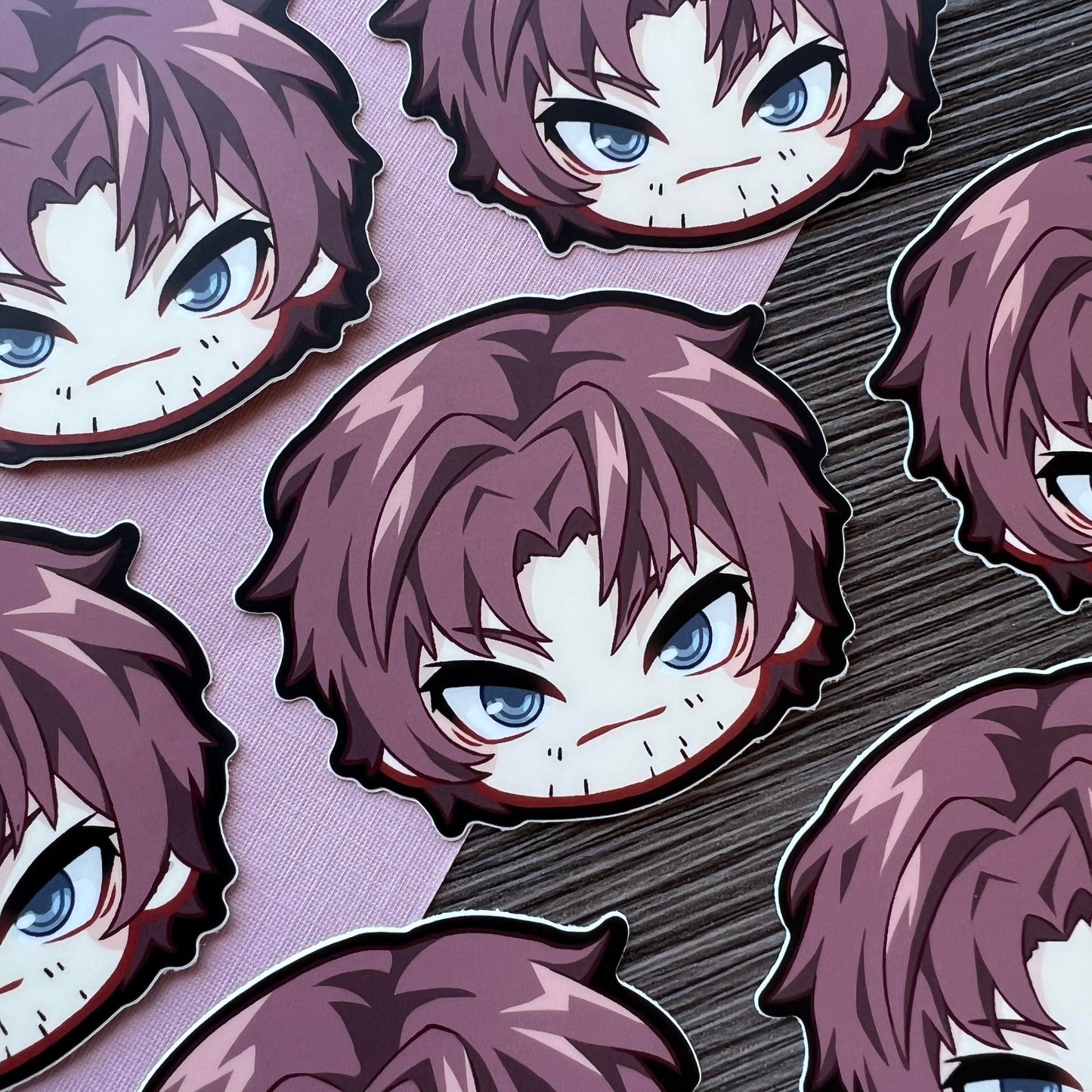 B S D 3" Head Stickers