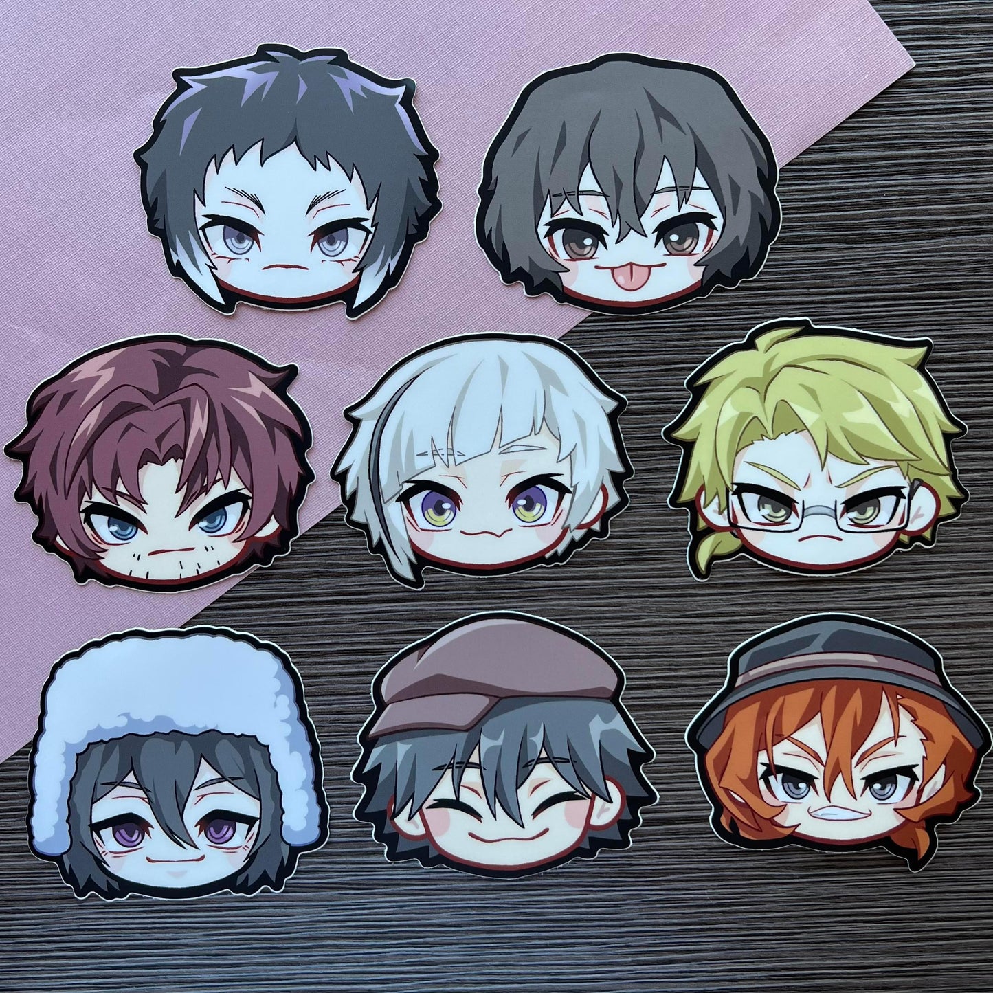 B S D 3" Head Stickers