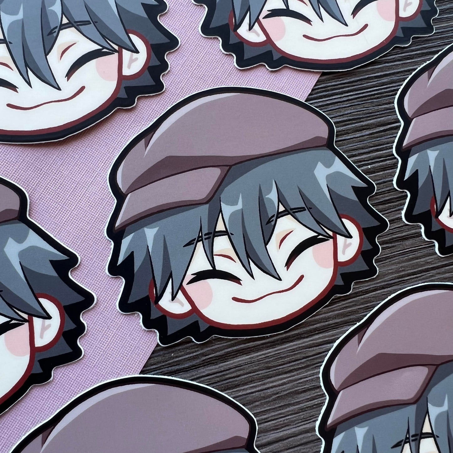 B S D 3" Head Stickers