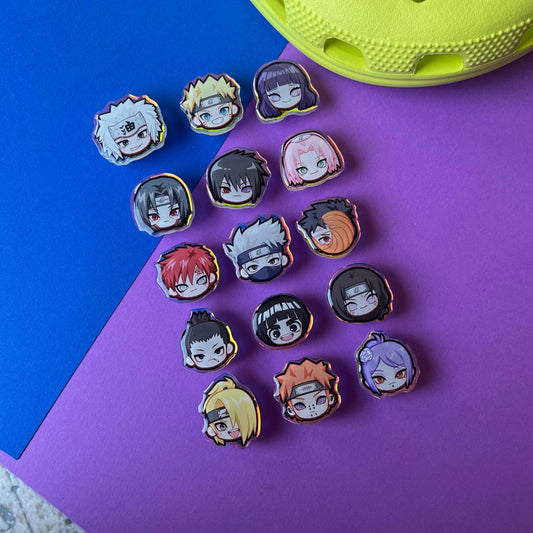 Ninja Holographic Croc Charms