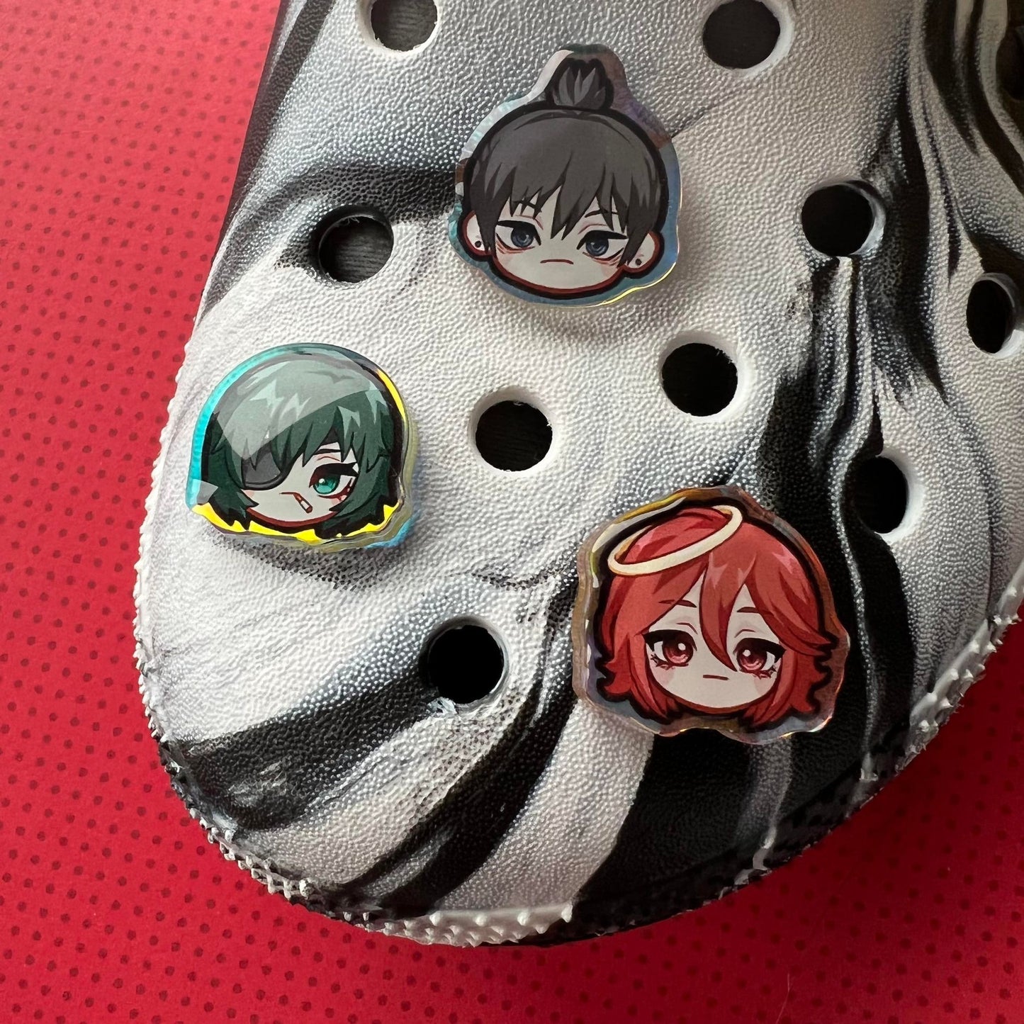 C S M Holographic Croc Charms