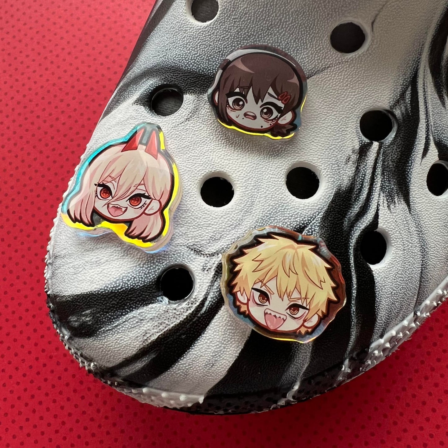 C S M Holographic Croc Charms