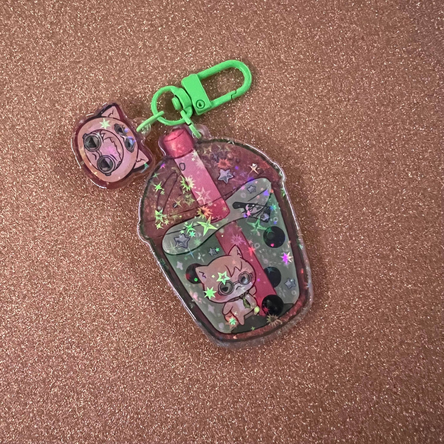 JJK Cat x Boba Keychain