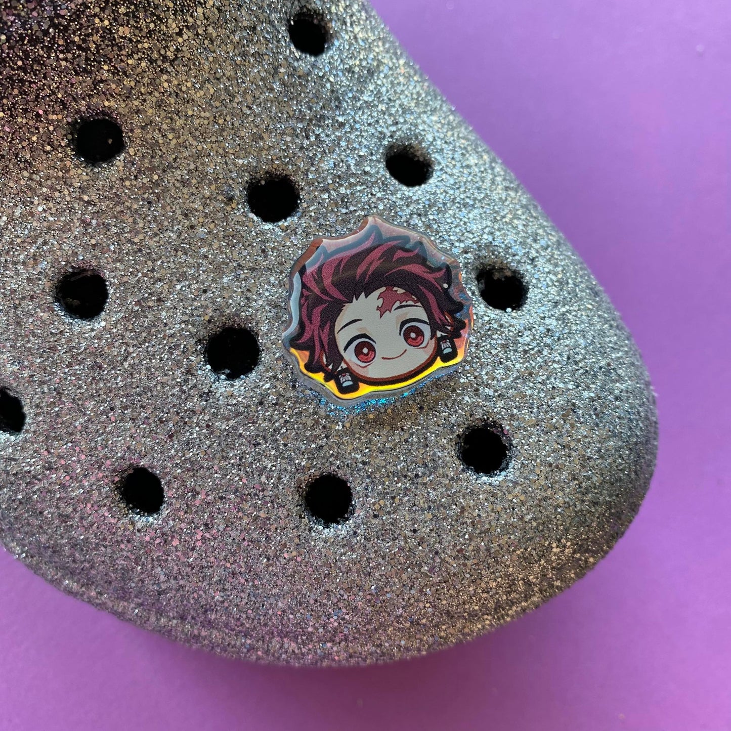 Slayer Holographic Croc Charms