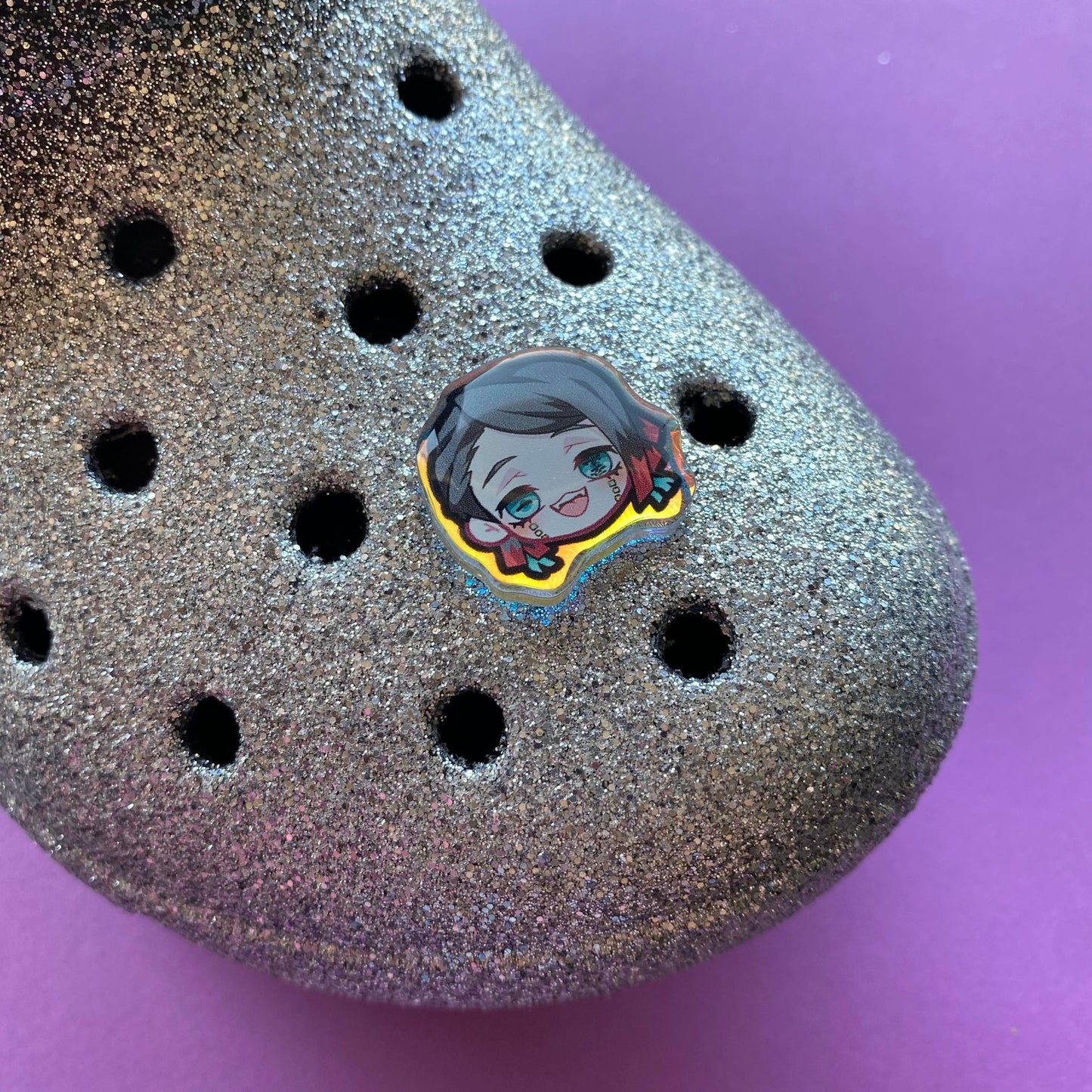 Slayer Holographic Croc Charms