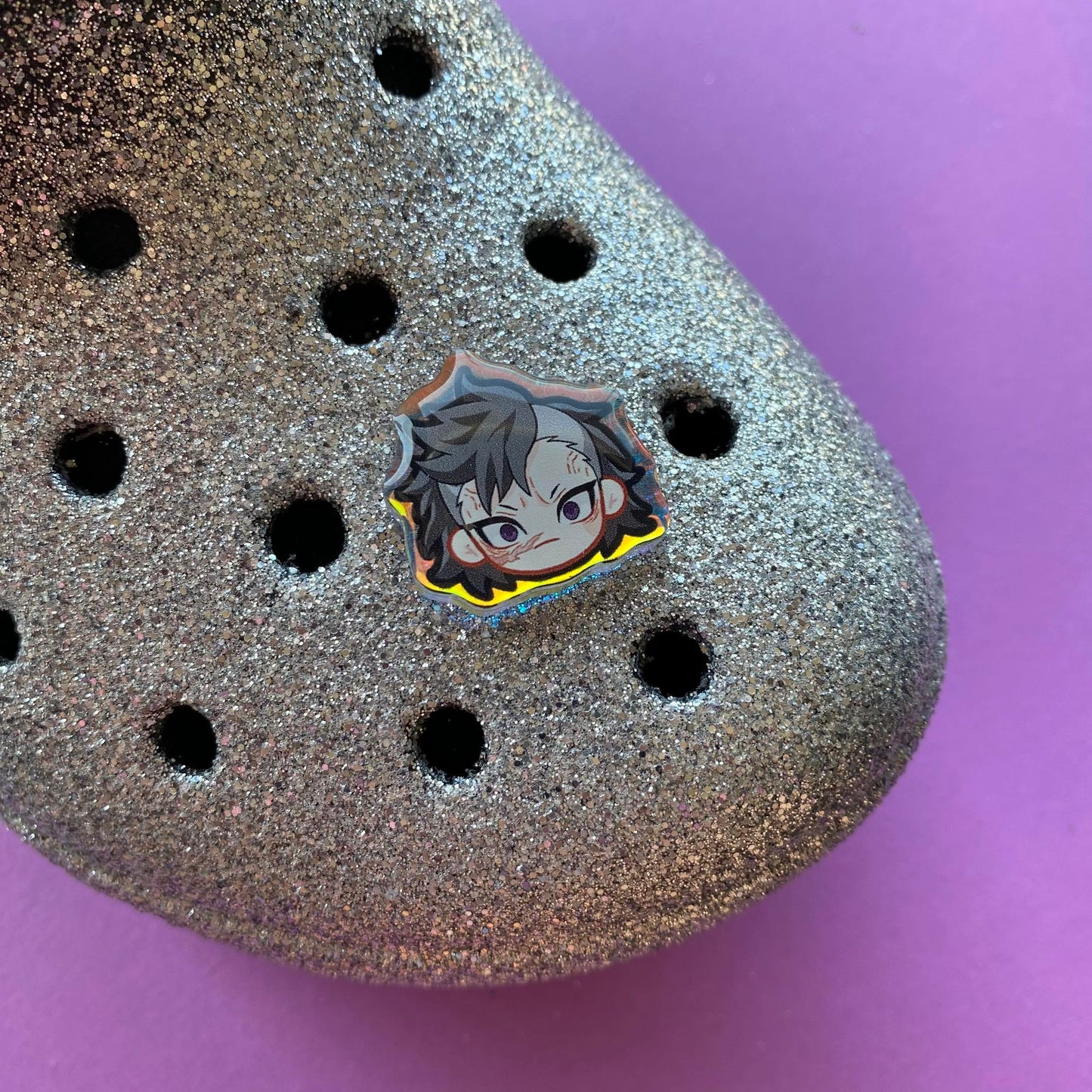 Slayer Holographic Croc Charms