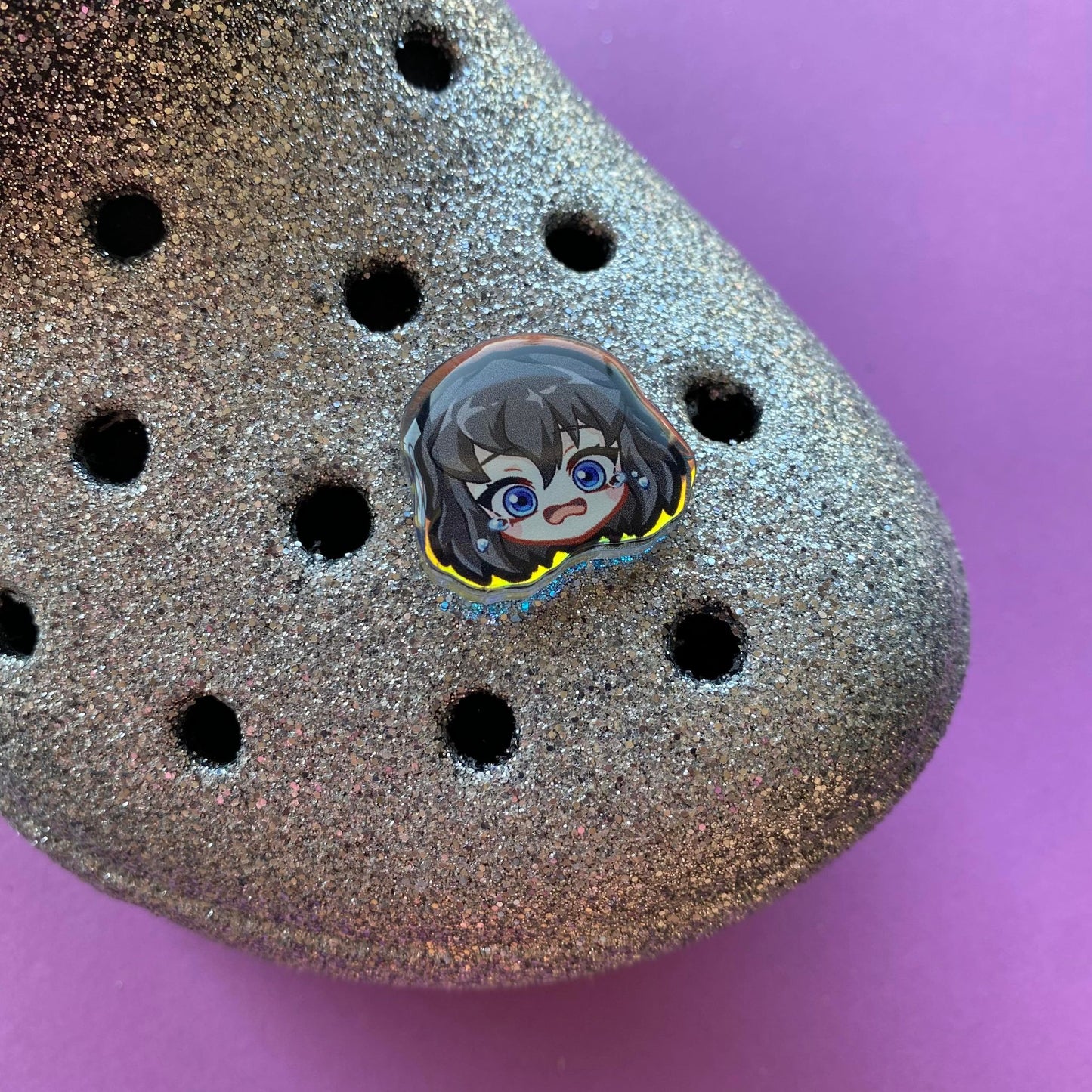 Slayer Holographic Croc Charms