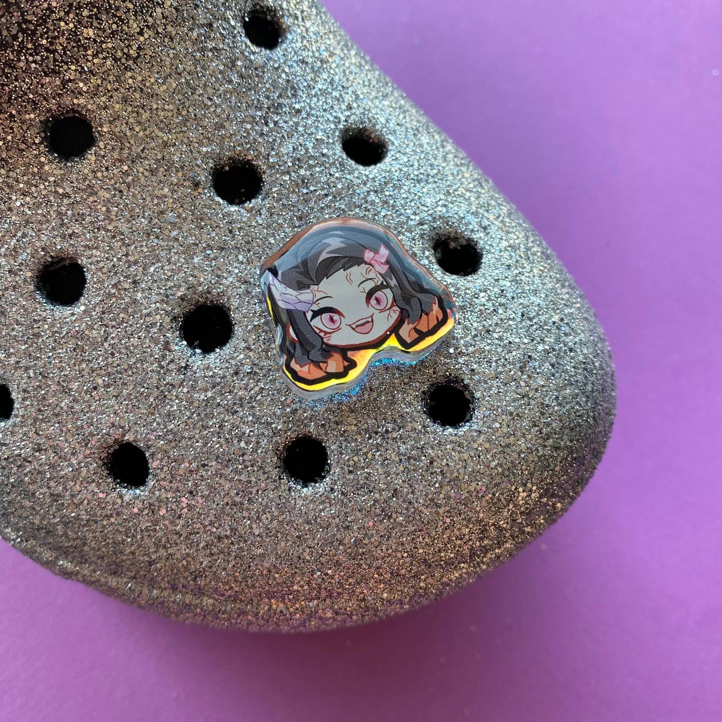 Slayer Holographic Croc Charms