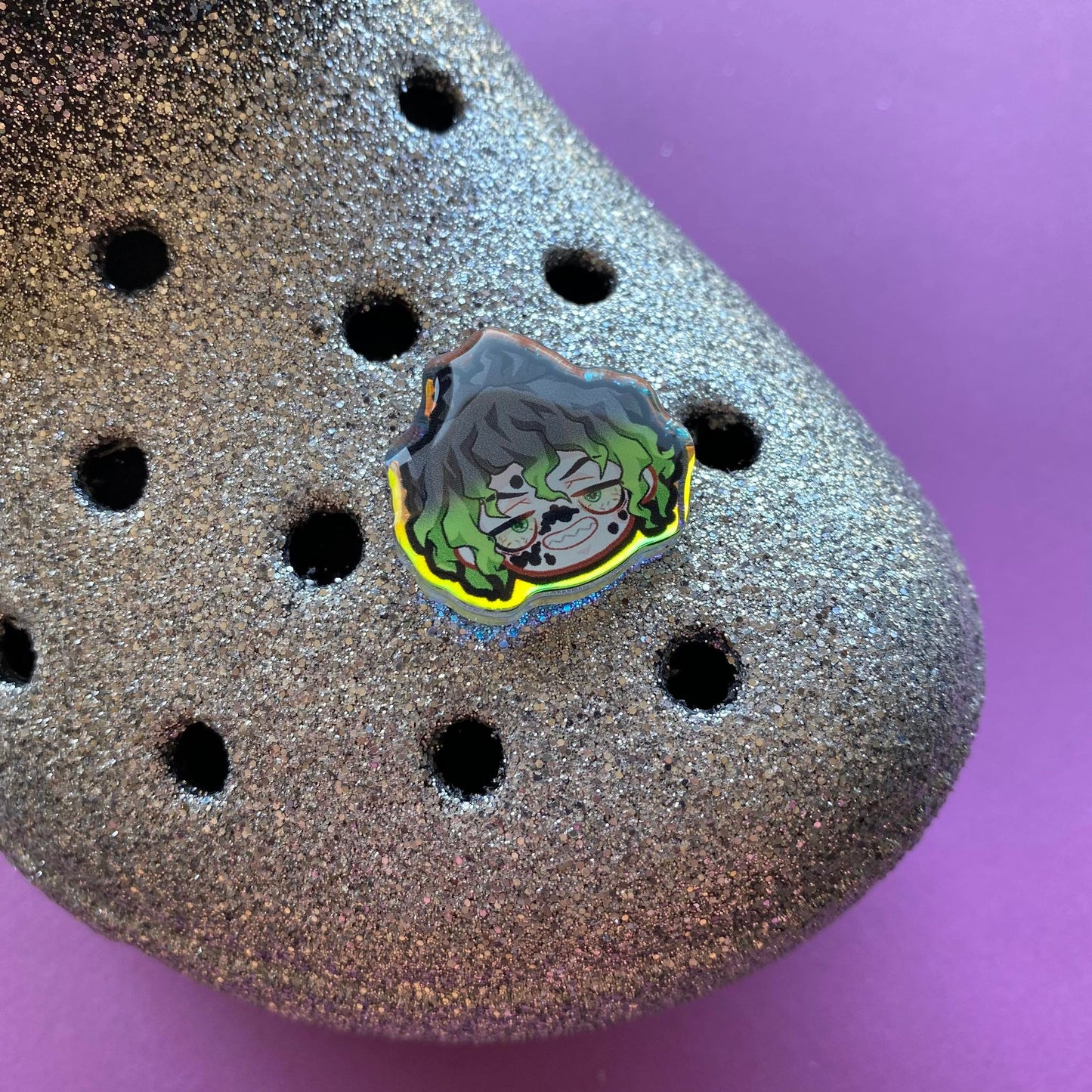 Slayer Holographic Croc Charms