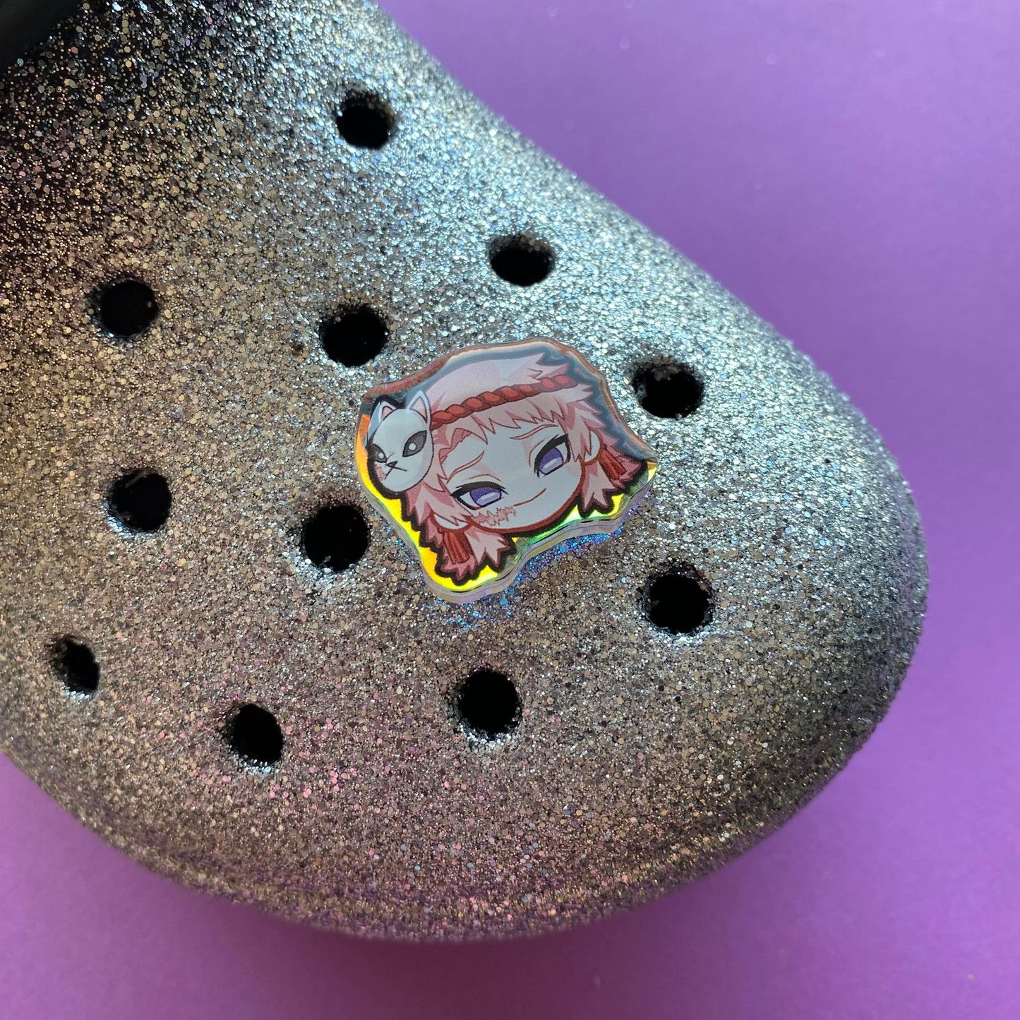 Slayer Holographic Croc Charms