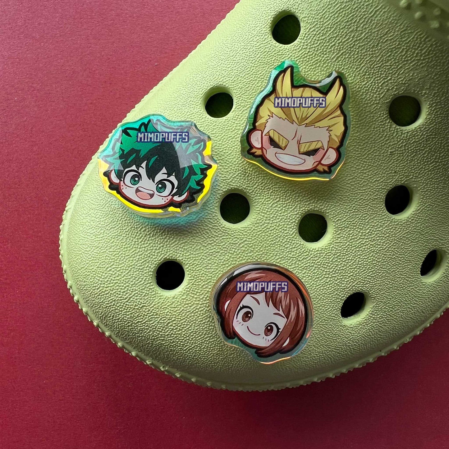 Hero Holographic Croc Charms