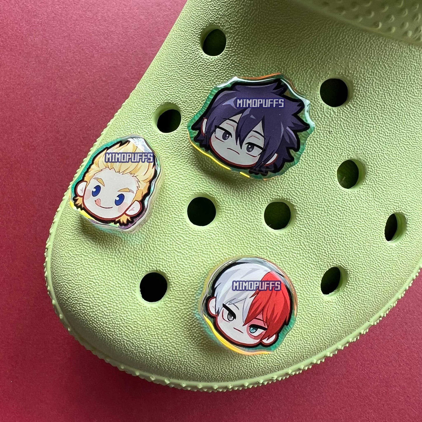 Hero Holographic Croc Charms