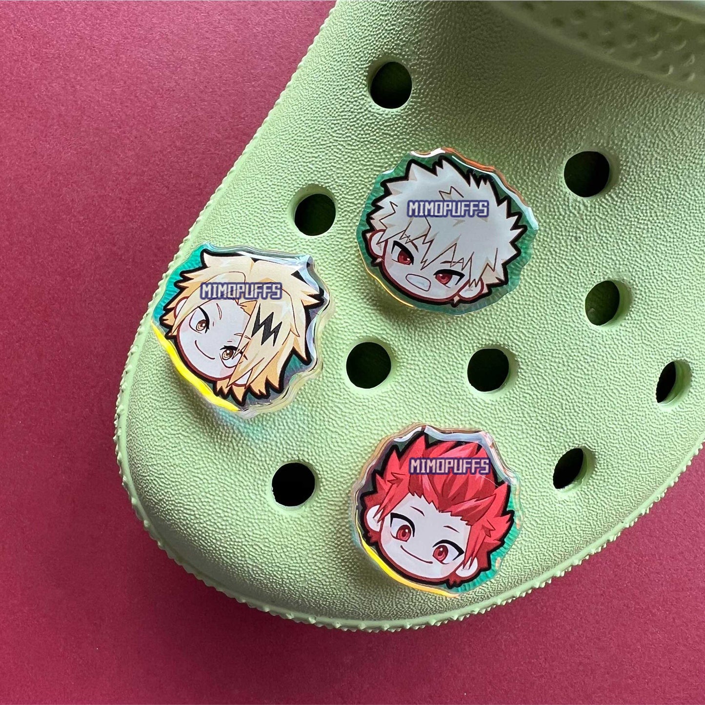 Hero Holographic Croc Charms