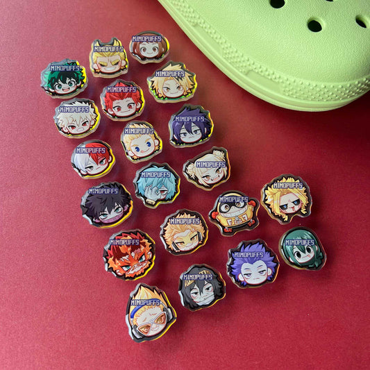 Hero Holographic Croc Charms