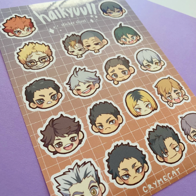 H Q !! Sticker Sheet